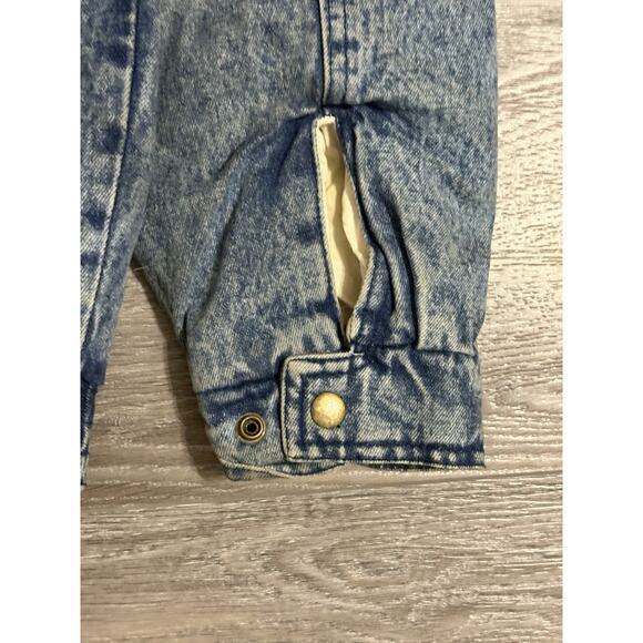 Vintage M.Julian America Full Zip Denim Bomber Jacket Pockets Y2K - Men’s Large - Picture 13 of 13